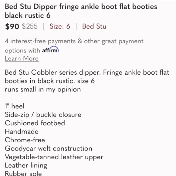 Bed Stu Black Leather Ankle Boots - Picture 12 of 12